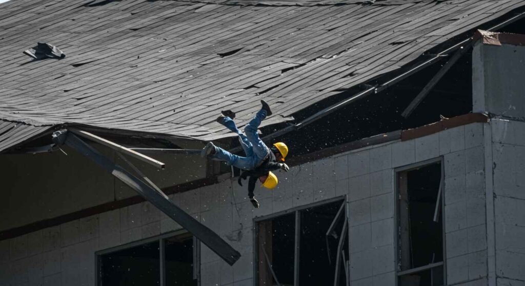 Roofer Falls Through Your Commercial Roof (2)