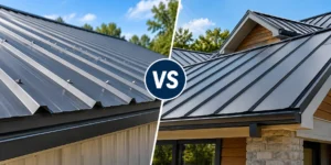 r panel metal roof vs standing seam